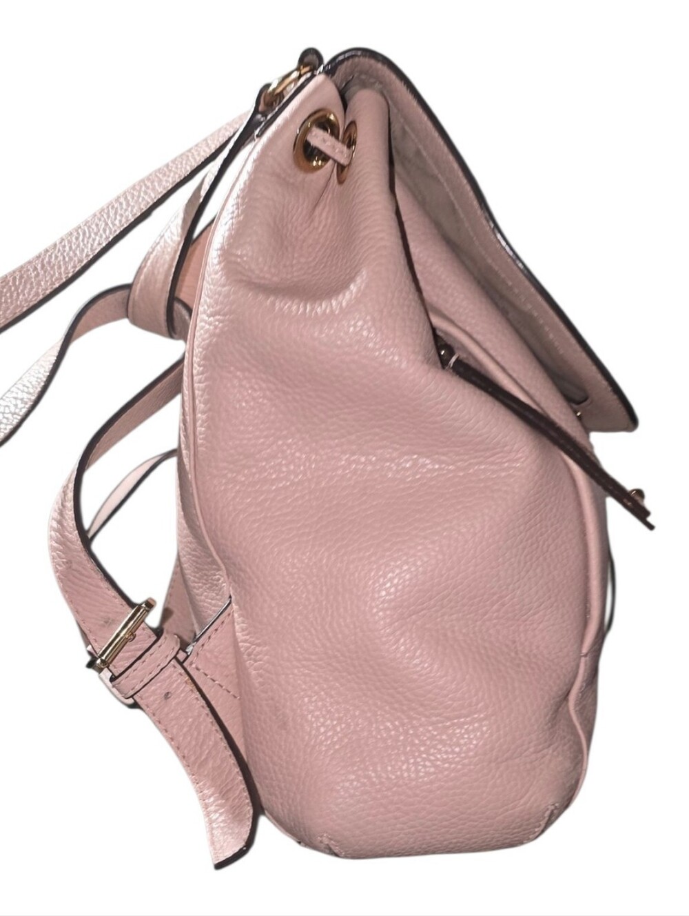 MICHAEL KORS Riley Blush Pink Studded Leather Backpack - Picture 6 of 9